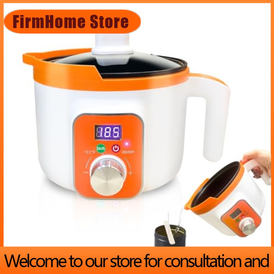 Candle Making Tempe - FirmHome Store キャンドル作り用デジタルワックスメルター 電気ワックス溶解ポット 注ぎ口付き キャンドルワックス溶解ポット