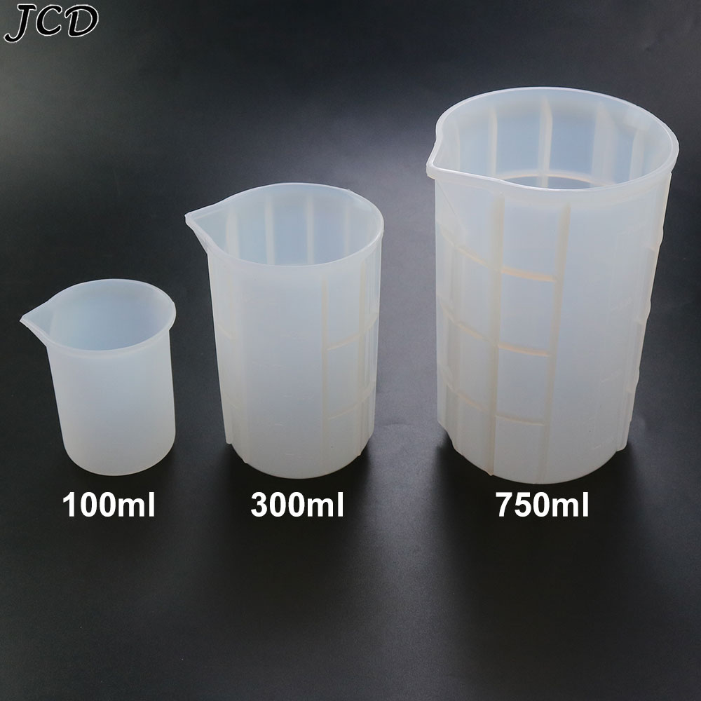 Candle Making Accessories - JCD 100 ミリリットル/300 ミリリットル/750 ミリリットルシリコーン計量カップスケール食品グレードのケーキメイク分離カップ DIY