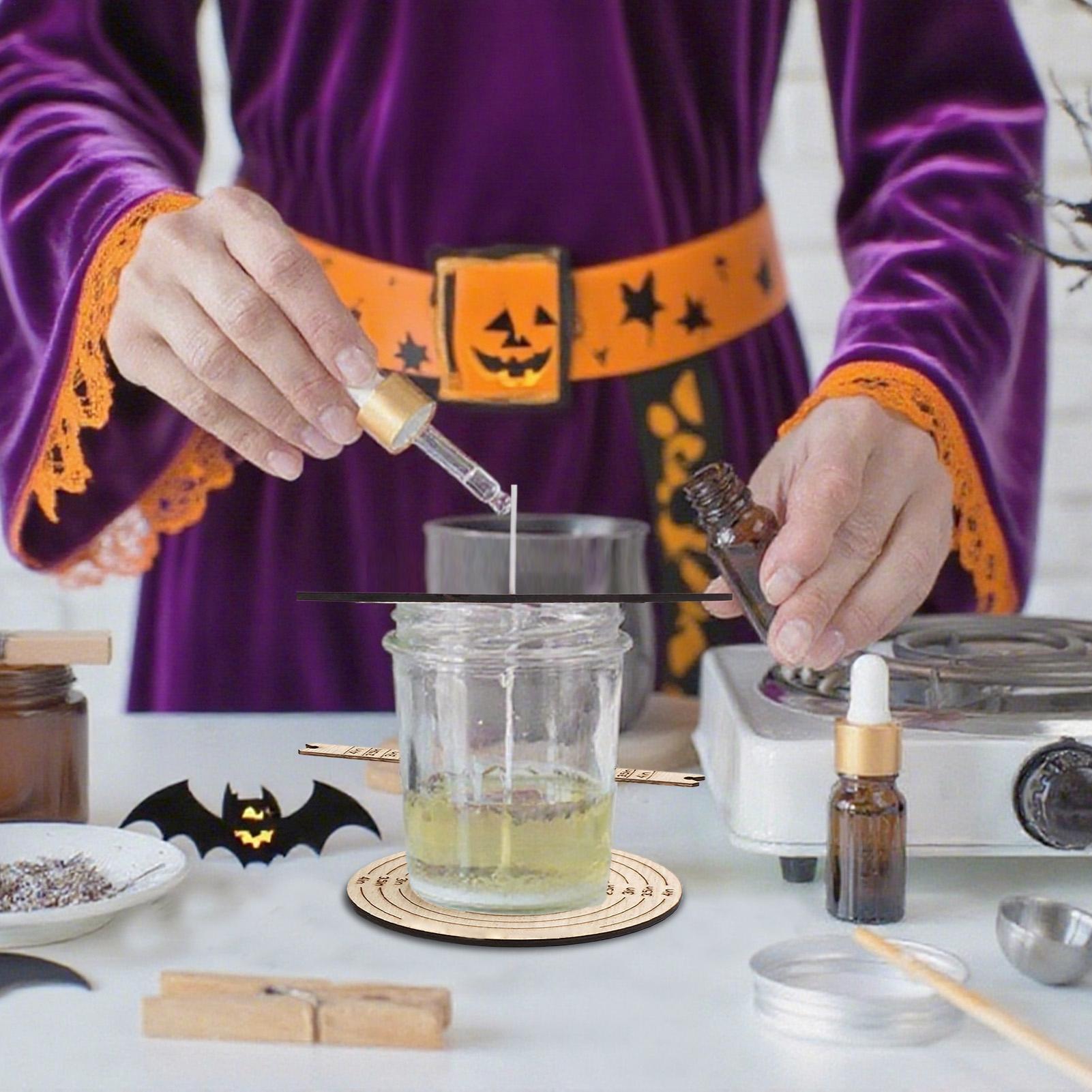 Candle Making Homewood - 2個入り ウィックセンタリングツール ウィックスタビライザー キャンドル作成ツール 木製クラフト用品 時短化ホルダー