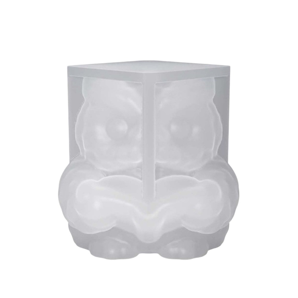 Candle Making Material - 新しい3Dデザインキャンドルモールド、フクロウ型シリコン素材レジンオーナメントモールド、取り外しが簡単で柔軟な石鹸製造用モールド、ホームデコレーション