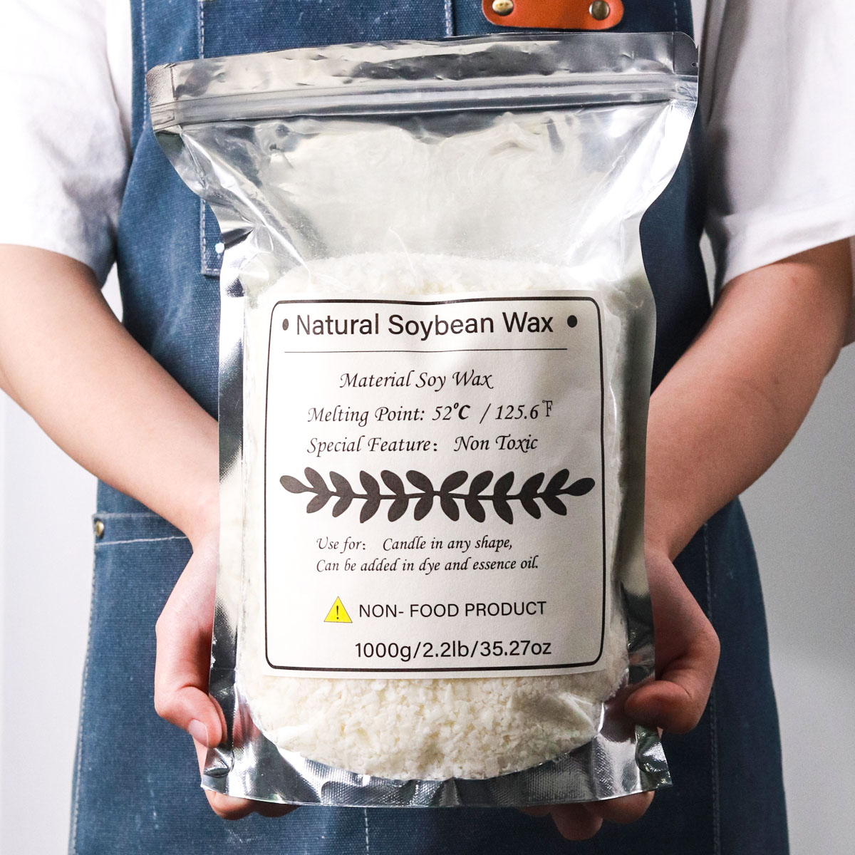 Candle Making Material - 1 キロ天然大豆ワックス粒状香りキャンドル材料 100% 無添加 DIY 無煙キャンドル作成用品材料