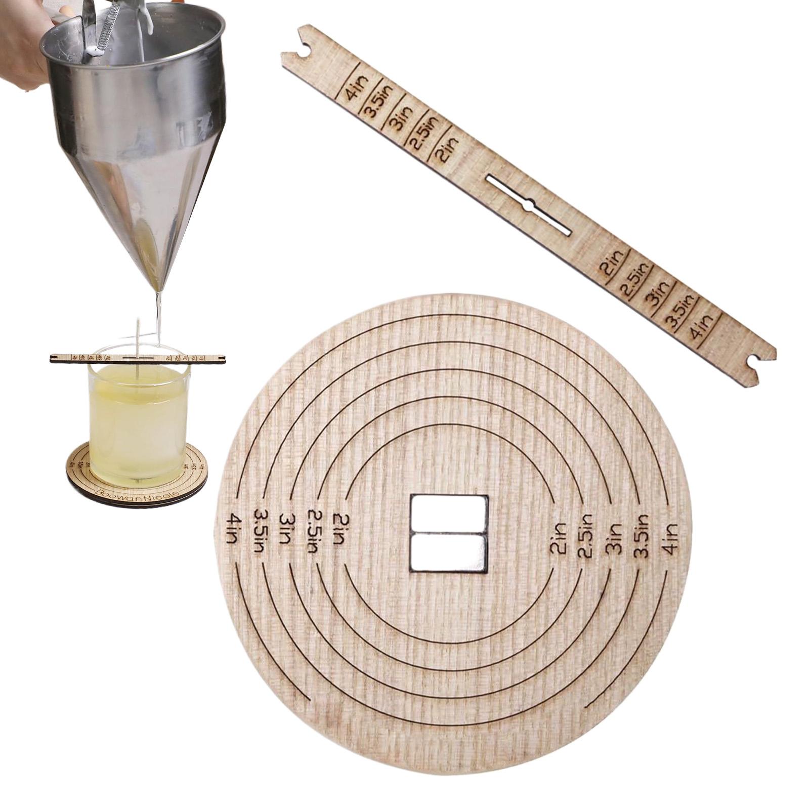 Candle Making Homewood - 2個入り ウィックセンタリングツール 木製キャンドル製造用スタビライザー ホームフレグランス 瞑想 ディナーパーティー