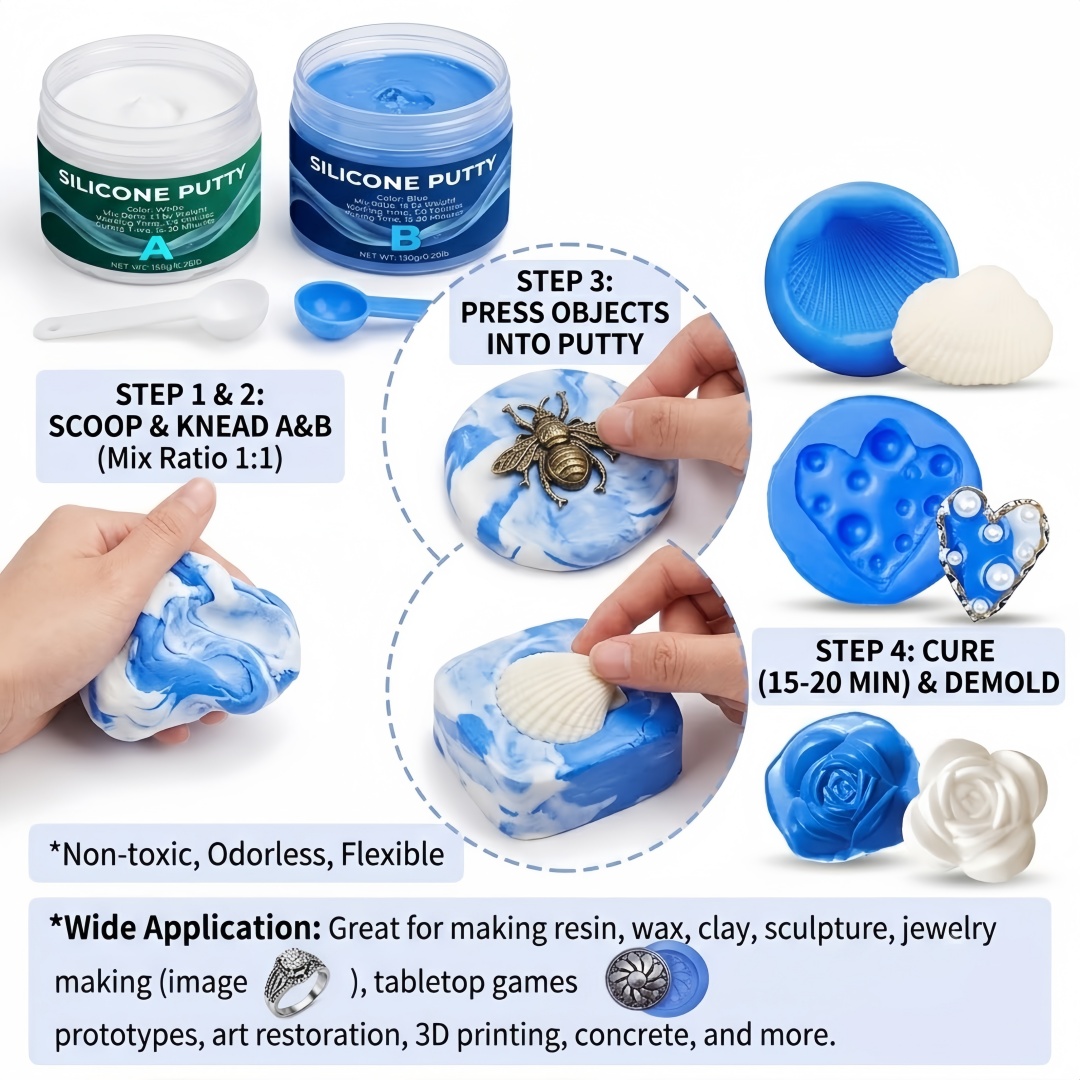 シリコーンパテ型作成用品 石膏キャンドル石鹸型用に簡単に成形 - Candle Making Accessories のレビューと価格