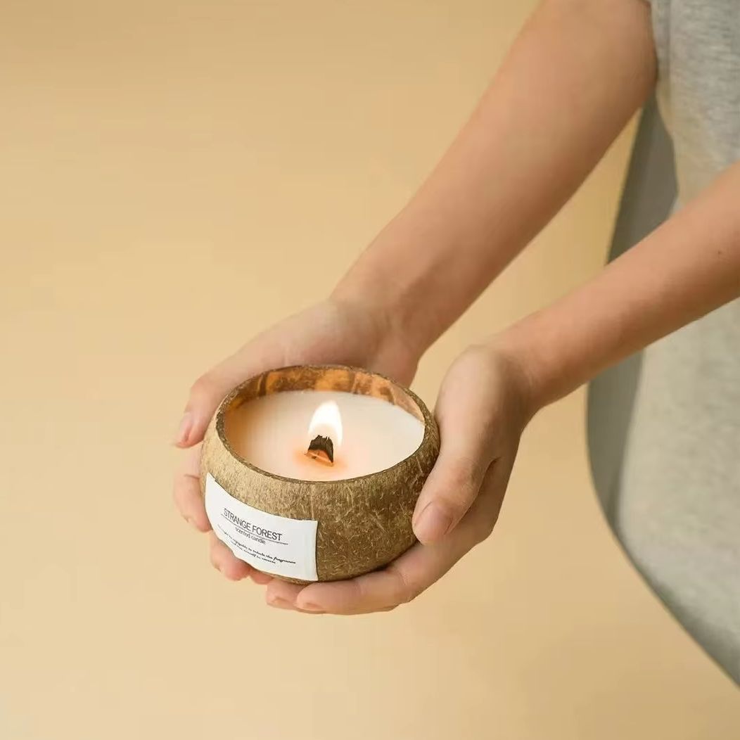 天然ココナッツシェル香りのキャンドル、アロマセラピー植物エッ - Candle Making Oils のレビューと価格