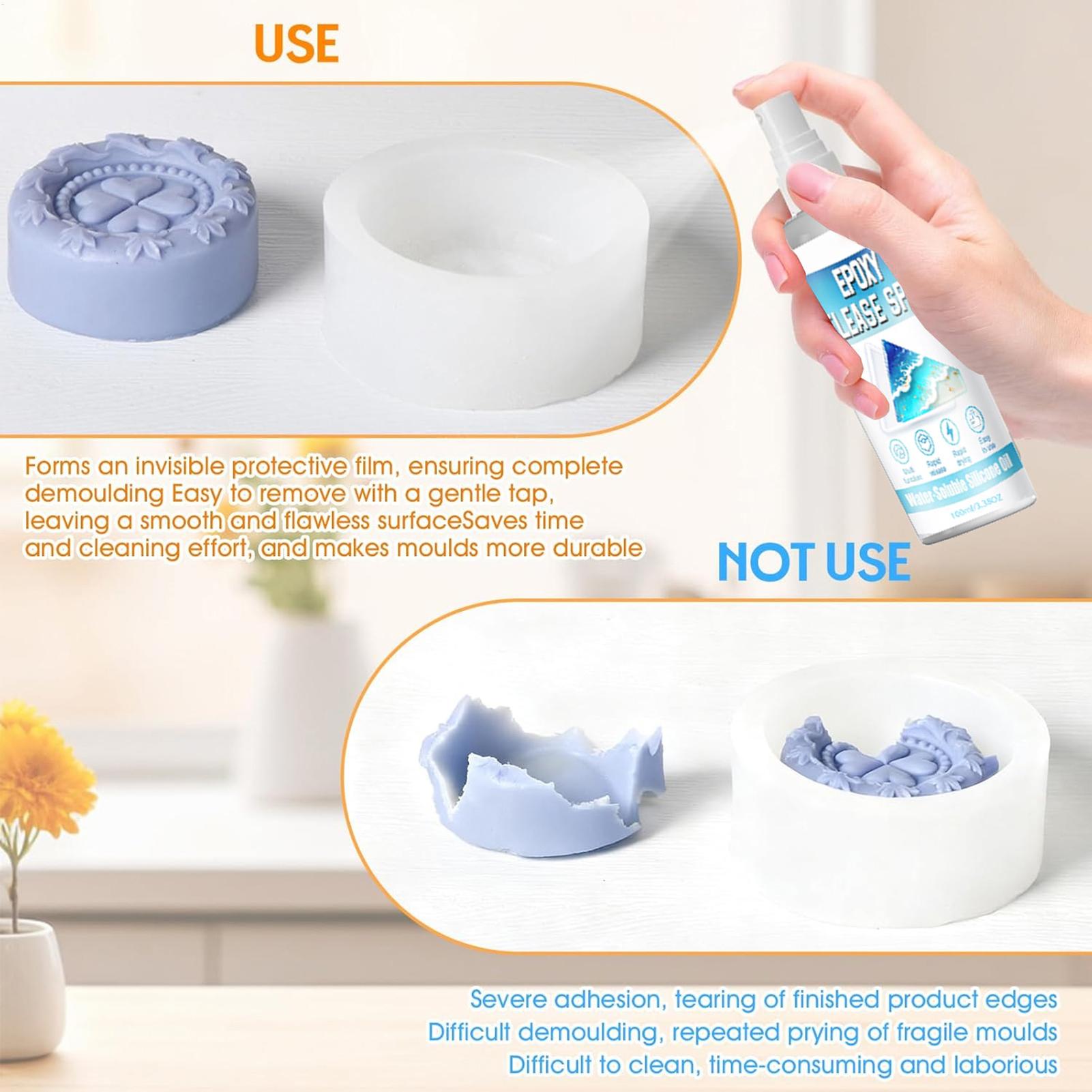 シリコンリリーススプレー エポキシリリーススプレー 強力な型 - Candle Making Items のレビューと価格