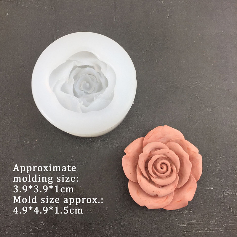バラの形をした3Dシリコン型,葉,フォンダン,チョコレート型 - Candle Making Accessories のレビューと価格