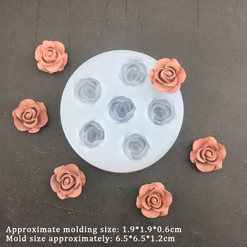 バラの形をした3Dシリコン型,葉,フォンダン,チョコレート型 - Candle Making Accessories のレビューと価格
