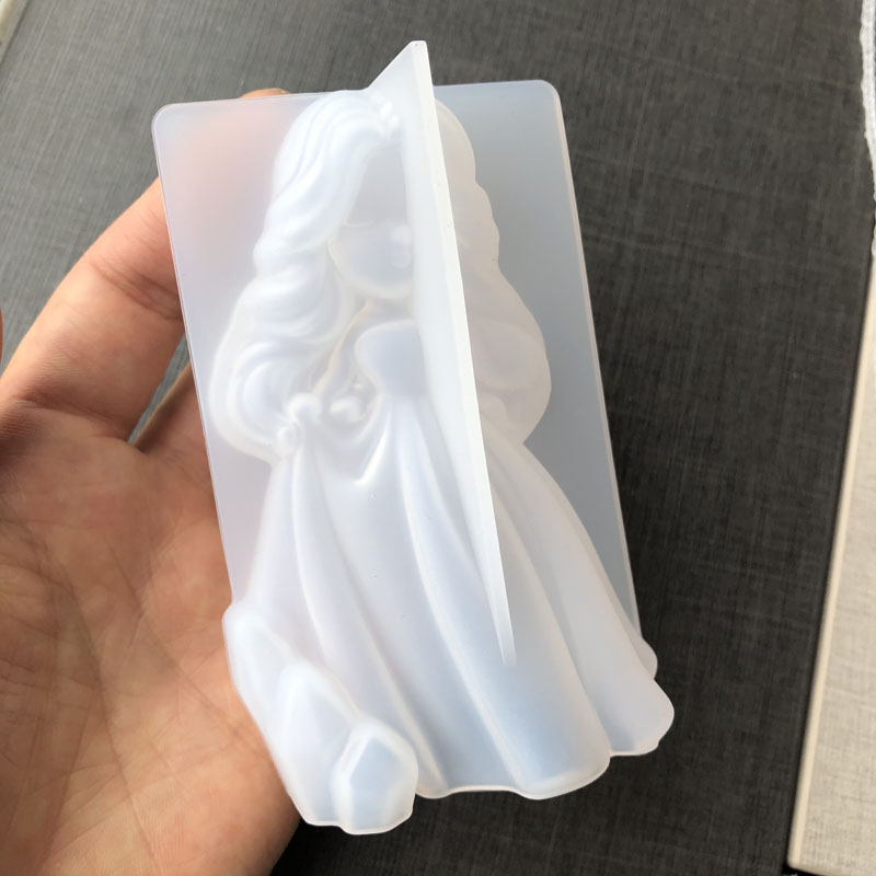 3D かわいいプリンセスシリコーンキャンドルモールド天使の女 - Candle Making Accessories のレビューと価格