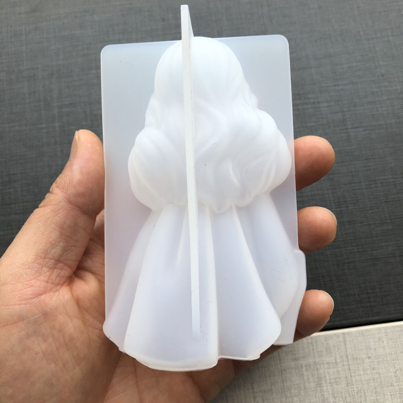3D かわいいプリンセスシリコーンキャンドルモールド天使の女 - Candle Making Accessories のレビューと価格