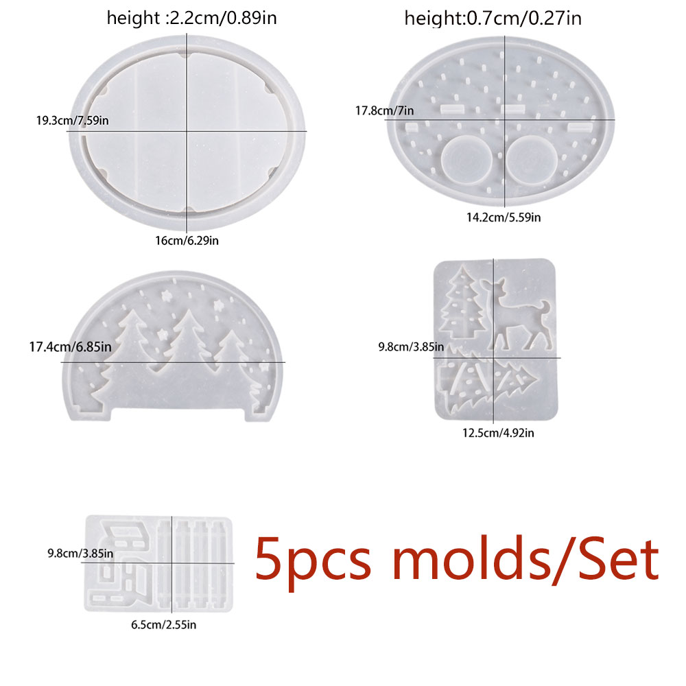クリスマスエルクティーライトキャンドルホルダーシリコンモール - Candle Making Accessories のレビューと価格