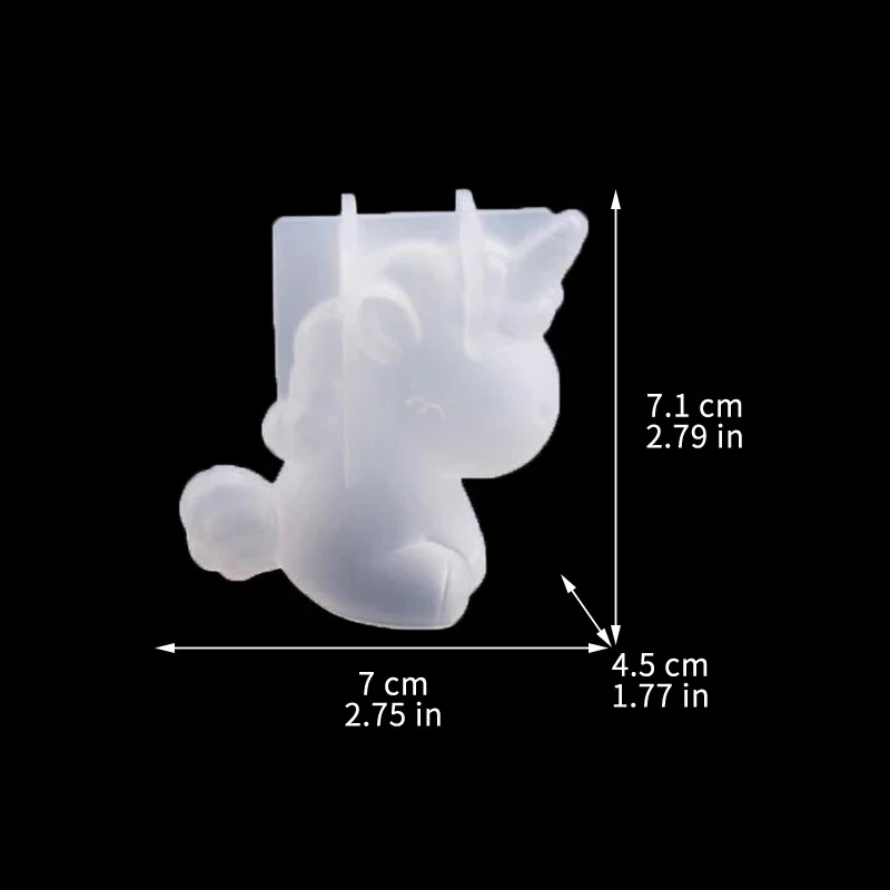 3D 幾何学的なシリコーンユニコーン猫鹿クマ型ソープキャンド - Candle Making Accessories のレビューと価格