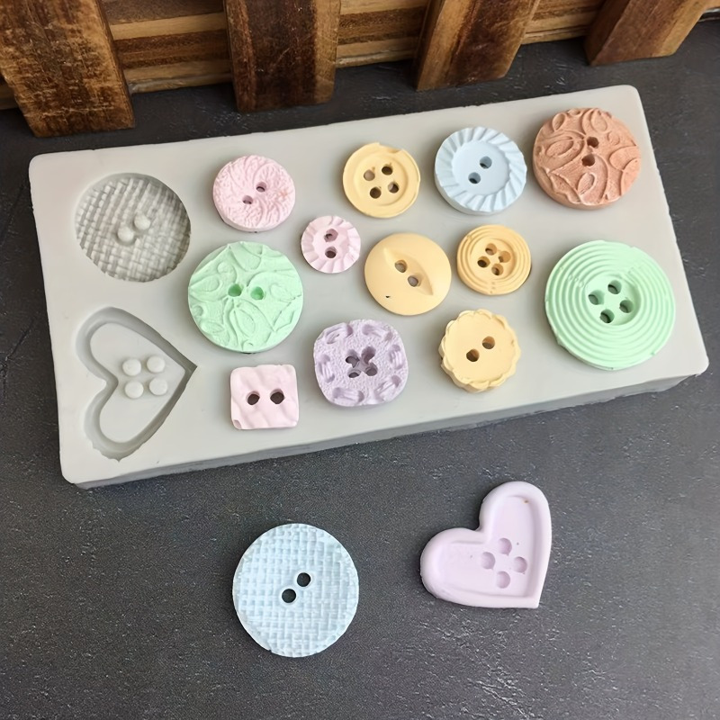 ボタン型シリコンモールド シリコンモールド 石鹸やキャンドル - Candle Making Accessories のレビューと価格