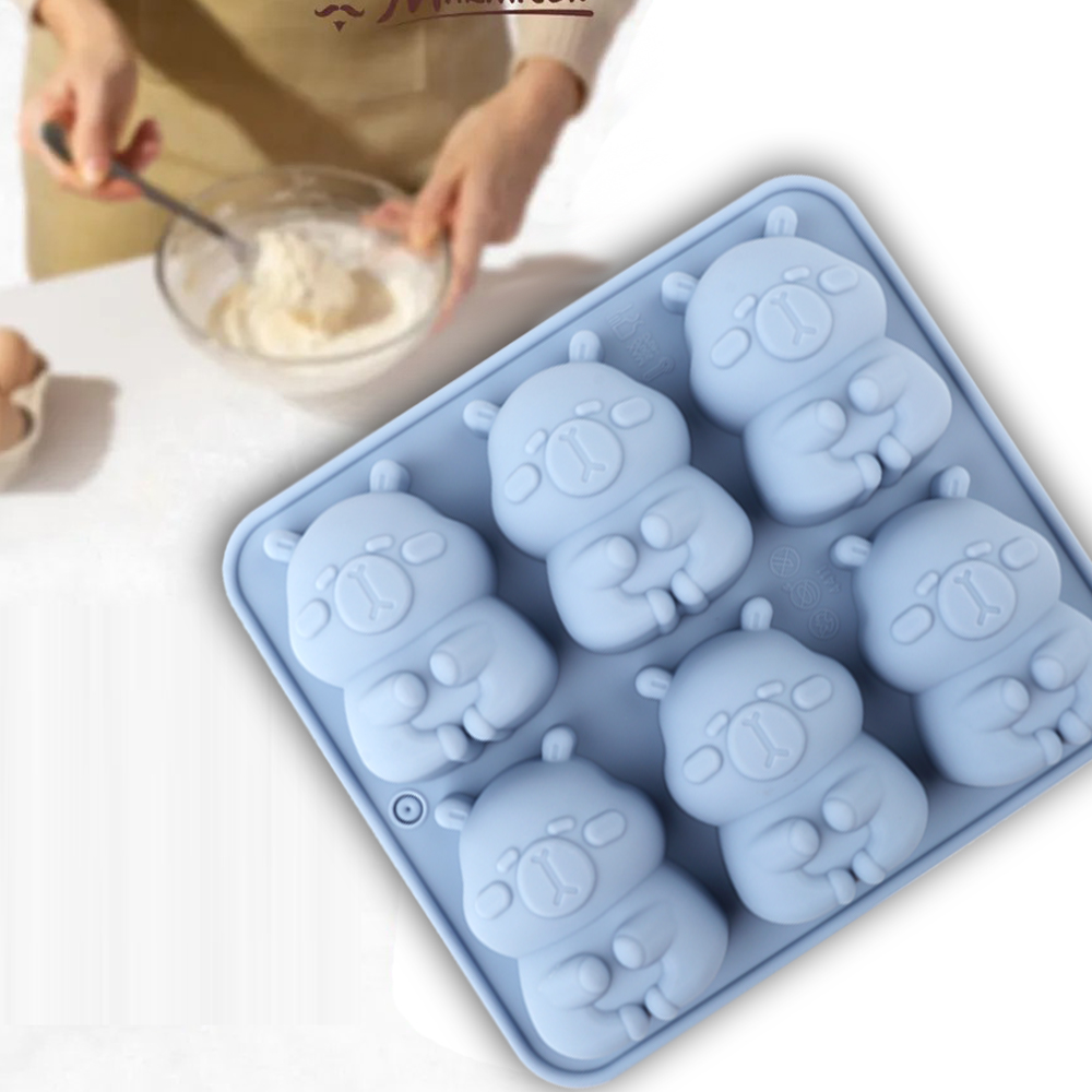 かわいいカピバラの形をしたシリコンケーキ型1個。チョコレート - Candle Making Items のレビューと価格