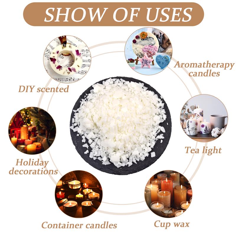 天然の純粋な大豆ワックスフレークの香りのキャンドル,原材料, - Candle Making Material のレビューと価格