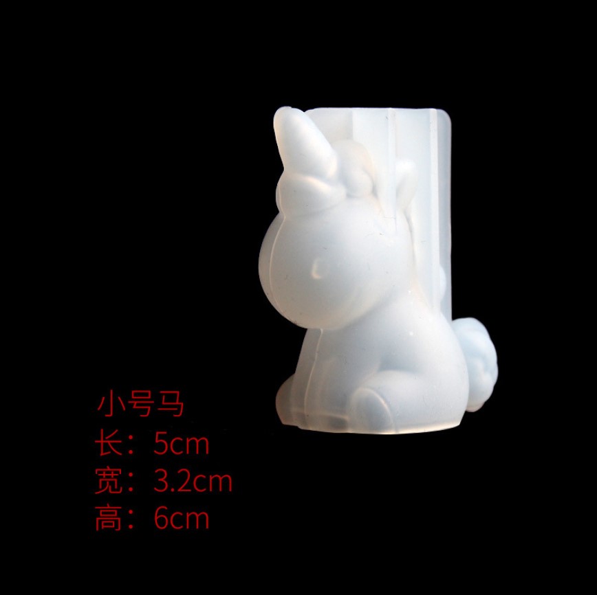 透明ユニコーンシリコーンエポキシ樹脂金型ジオメトリクマウサギ - Candle Making Accessories のレビューと価格