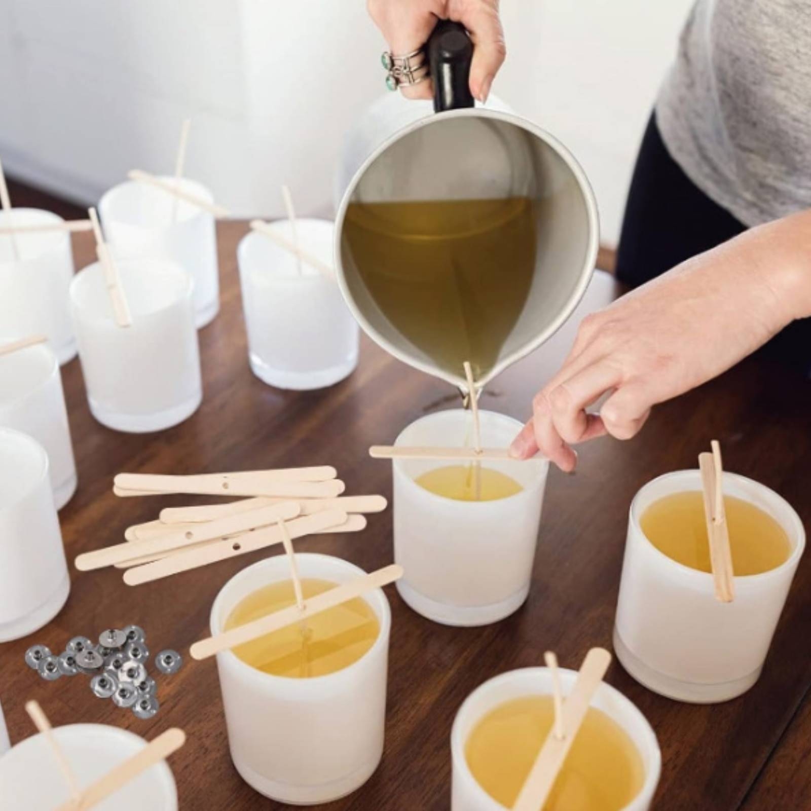 接着ドット付き芯ホルダー 木製芯固定ツール キャンドル製作キ - Candle Making Homewood のレビューと価格