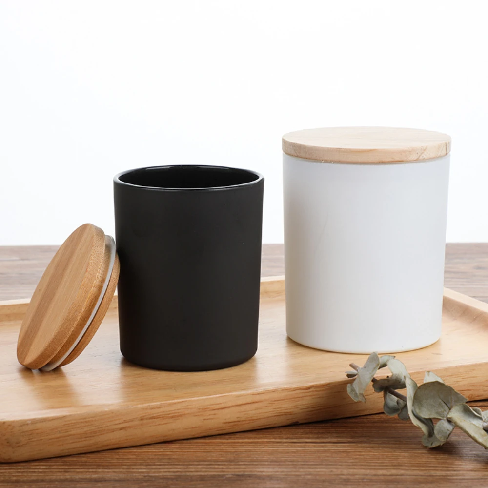 木製カバーガラスキャンドルジャーマット仕上げペンコンテナキャ - Candle Making Homewood のレビューと価格