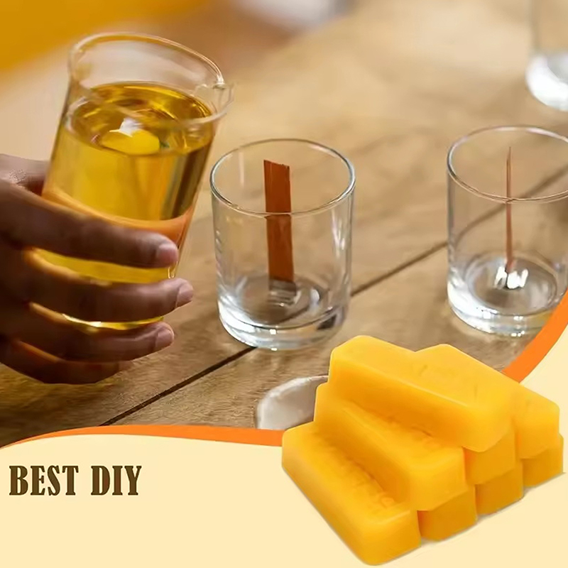 4/8個入り純粋蜜蝋ブロック、高品質ワックスがけ材料、DIY - Candle Making Material のレビューと価格