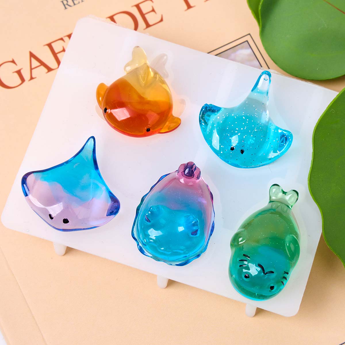 3Dヒーリング可愛いマンタ鯨シリコンモールドDIYキーホルダ - Candle Making Items のレビューと価格