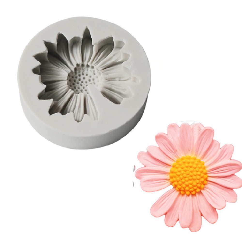 3D デイジーフラワーモールドひまわりシリコーン型アロマセラ - Candle Making Accessories のレビューと価格