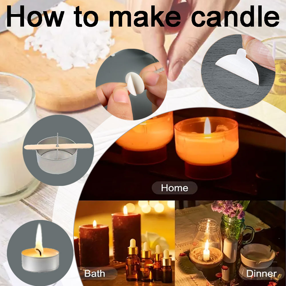 55 個フラワーキャンドル芯ウッドスティックホールドソイワッ - Candle Making Homewood のレビューと価格