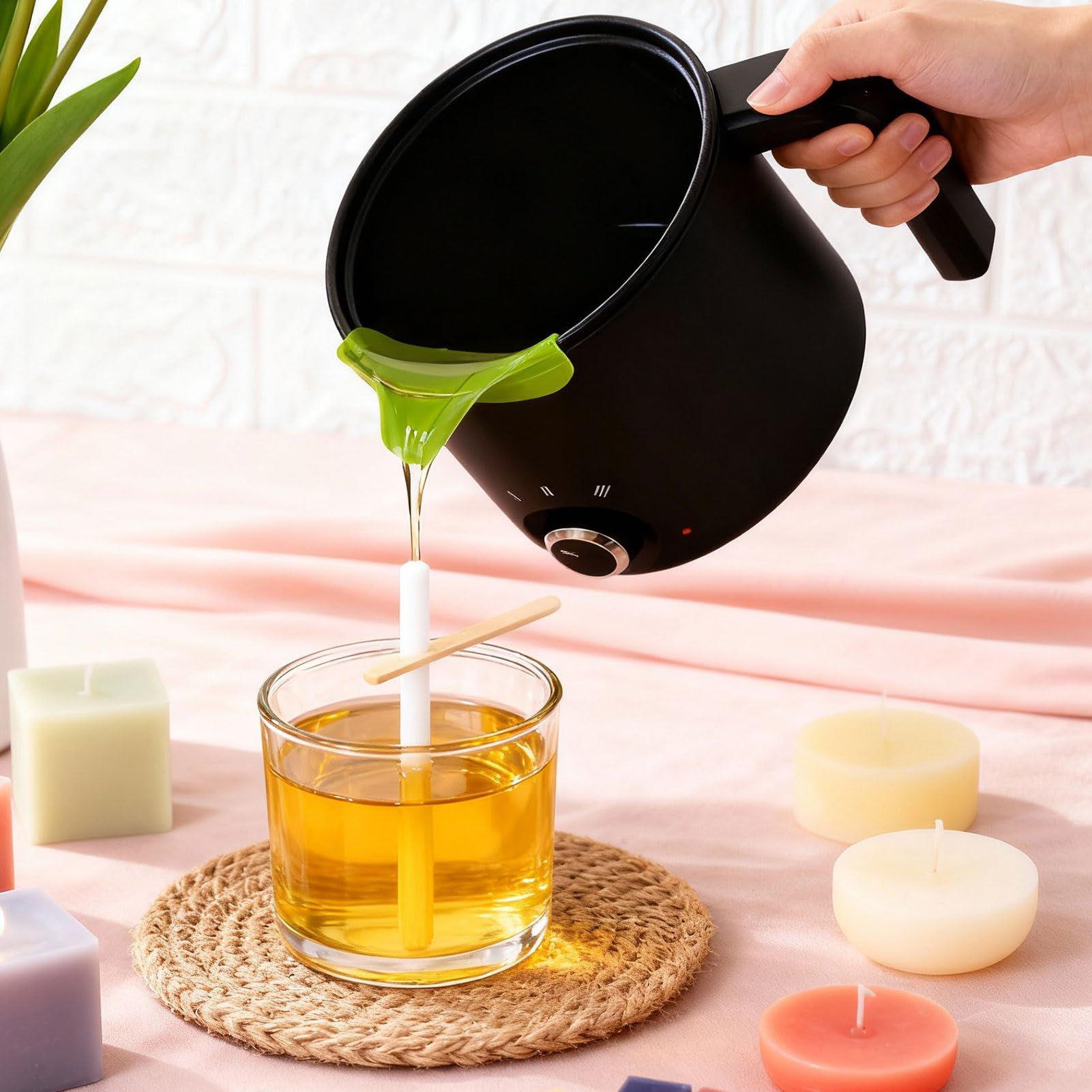 キャンドルワックス溶解ポット 1.5L 大型ステンレス製電気 - Candle Making Accessories のレビューと価格