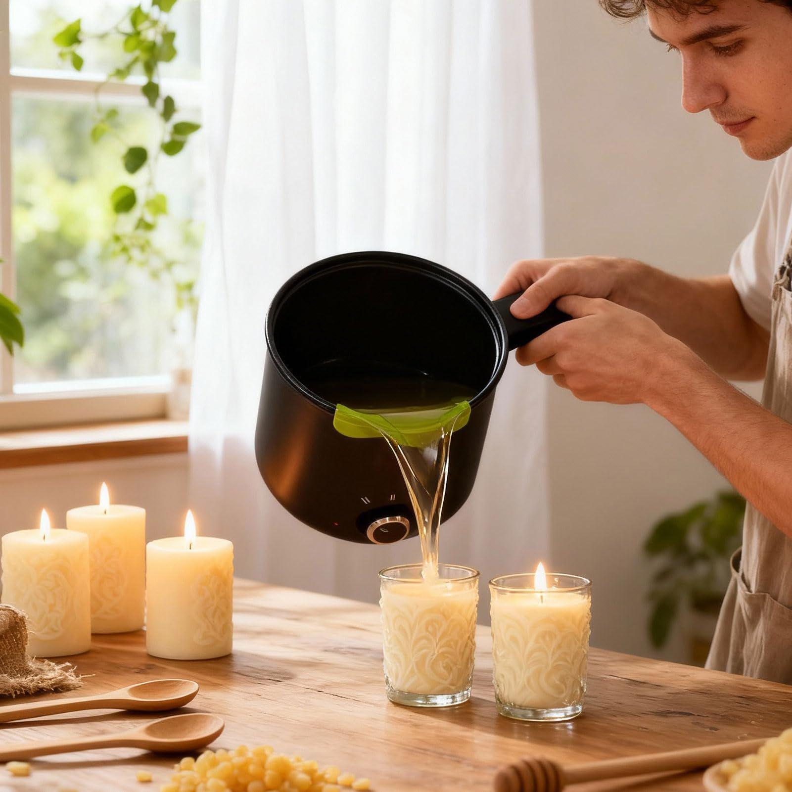 キャンドルワックス溶解ポット 1.5L 大型ステンレス製電気 - Candle Making Accessories のレビューと価格