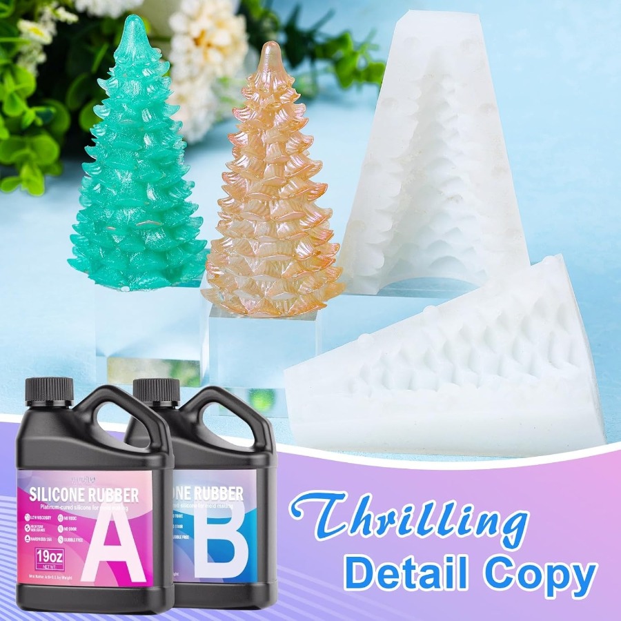 シリコンモールド作成キット、38.8オンス 15A弾性液体シ - Candle Making Accessories のレビューと価格