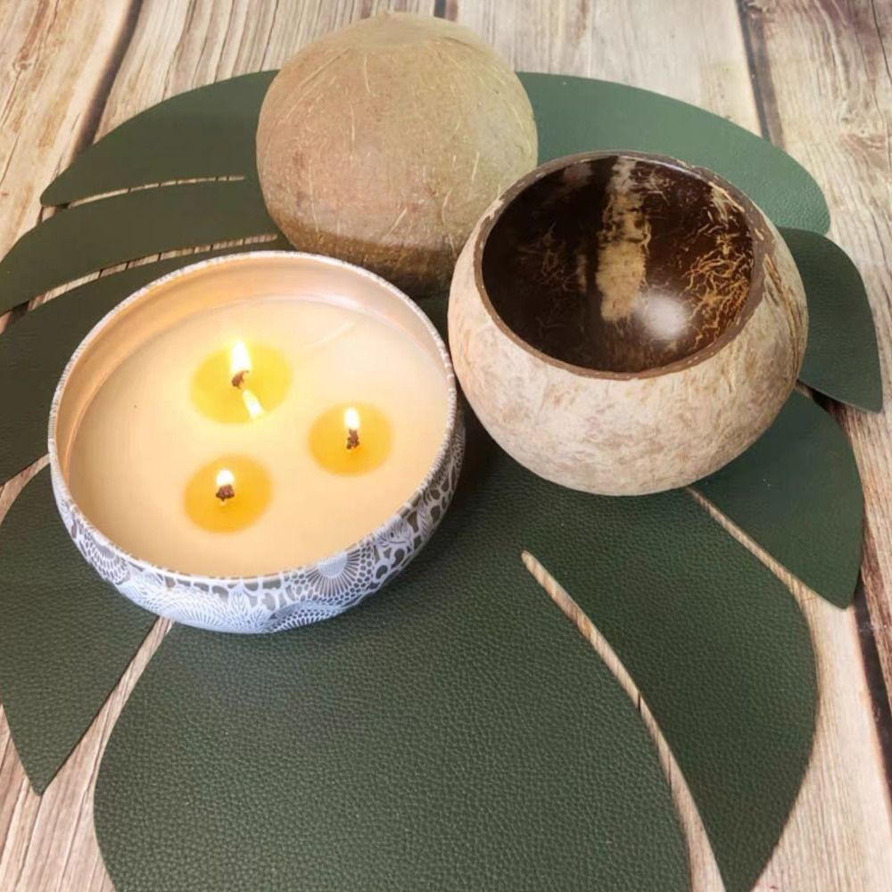 ホームクラフト 天然ココナッツシェルボウル 木製クリエイティ - Candle Making Homewood のレビューと価格